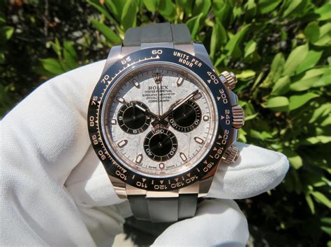 rolex daytona full 18k gold|Rolex daytona meteorite white gold.